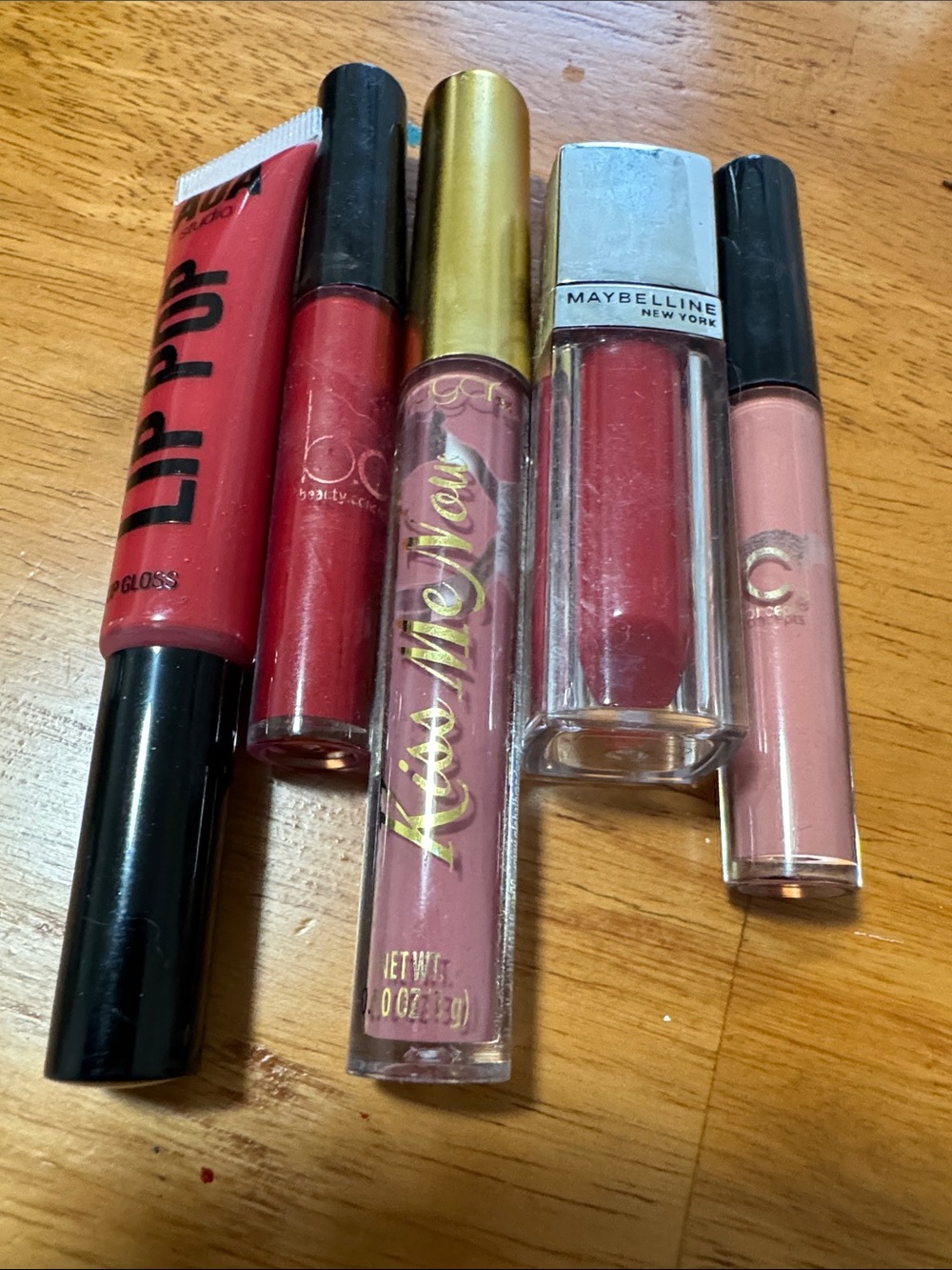 Free with purchase lipglosses
